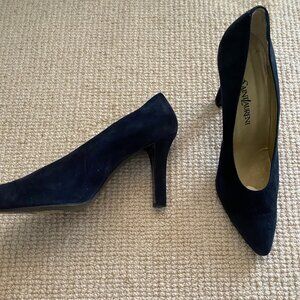 Yves Saint Laurent BLACK Suede Pump